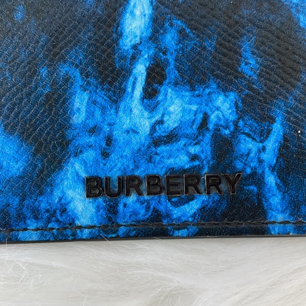 BURBERRY Sydney Ripple‎ Print Leather Card Case RARE! - Picture 13 of 14